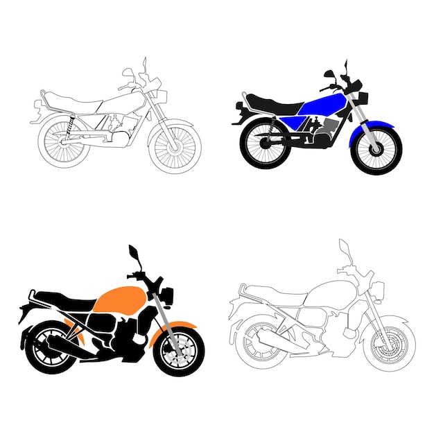 Вектор значка мотоцикла