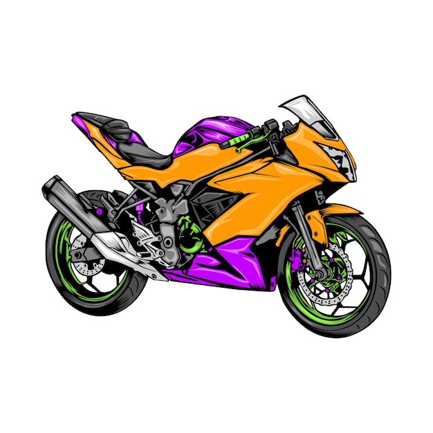 Motorcycle illustration