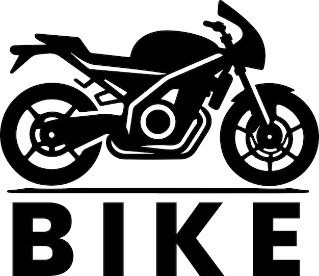 Vector motorcycle logo vector art illustration black color a motorcycle logo concept 15