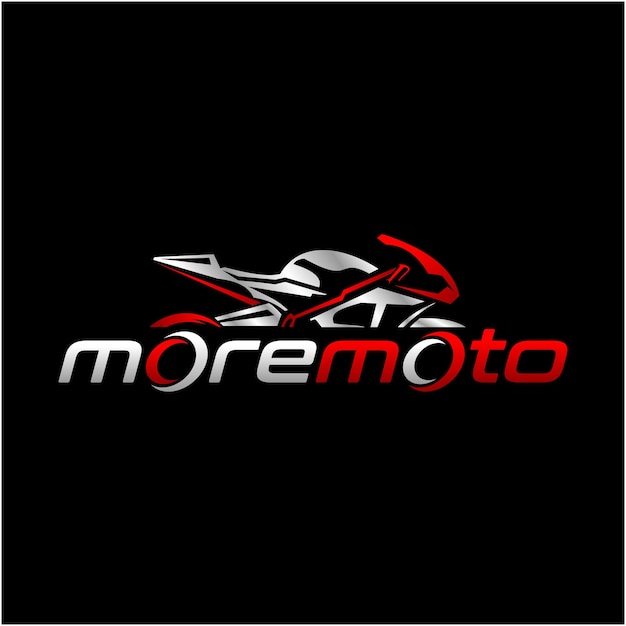 Illustrazione del modello vettoriale del logo del motociclo