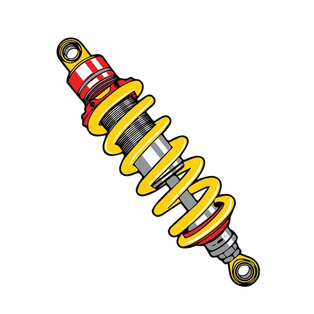 Vector motorcycle part shock breaker