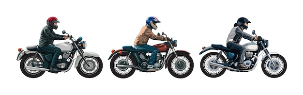 自転車に乗ったバイクライダーが道路を走っている
