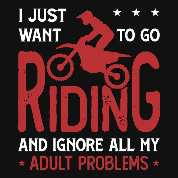 Motorcycle riding tshirt design