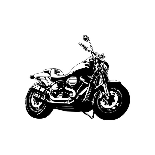 ベクトル オートバイのシルエット ベクトル黒のオートバイ オートバイのベクトル アート