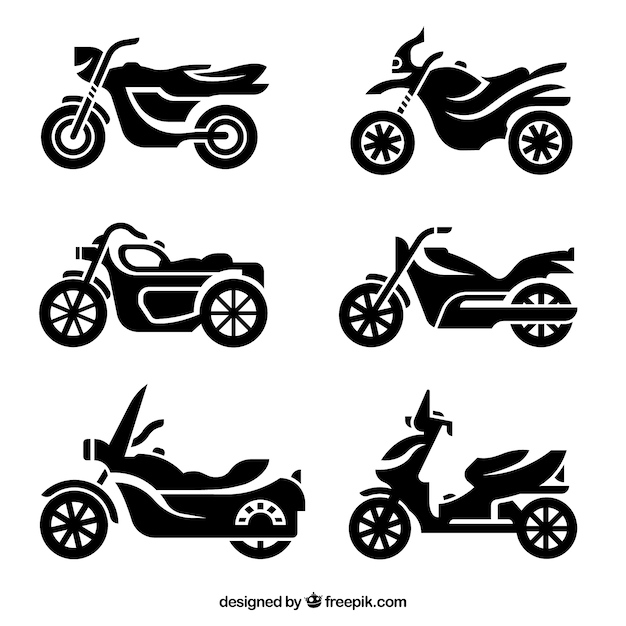 Motorcycle silhouettes