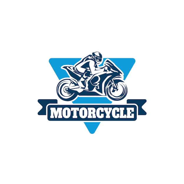 Мотоцикл спорт логотип шаблон дизайн вектор