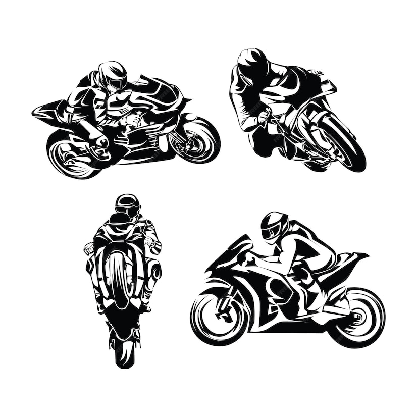 Premium Vector | Motorcycle sport logo template design