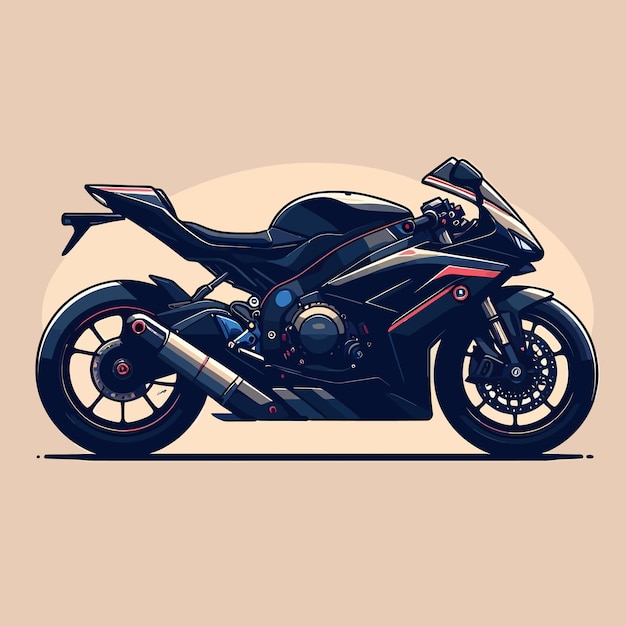 Vector motorcycle sport