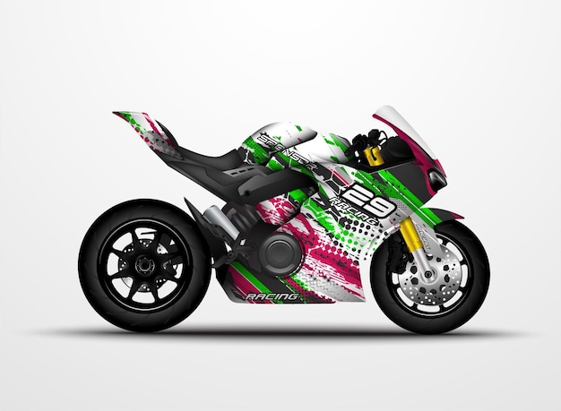 オートバイsportbikesはデカールとビニールステッカーデザインを包みます。