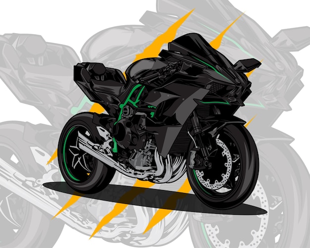 Motorcycle superbike vector