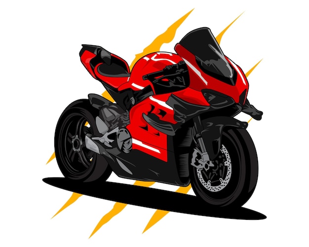 Motorcycle superbike vector