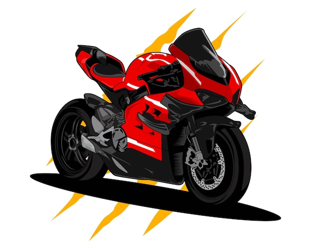 Motorcycle superbike vector