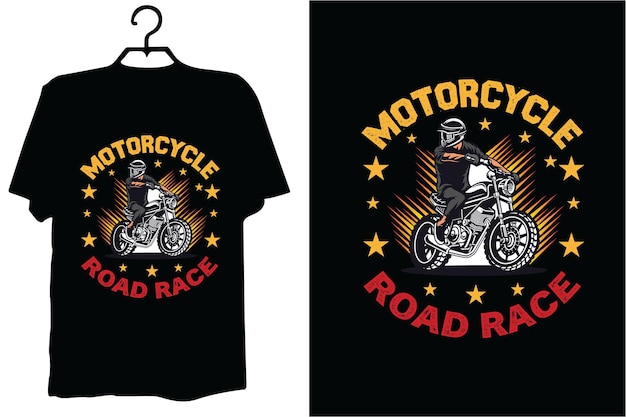 Vector motorcycle t shirt design vector