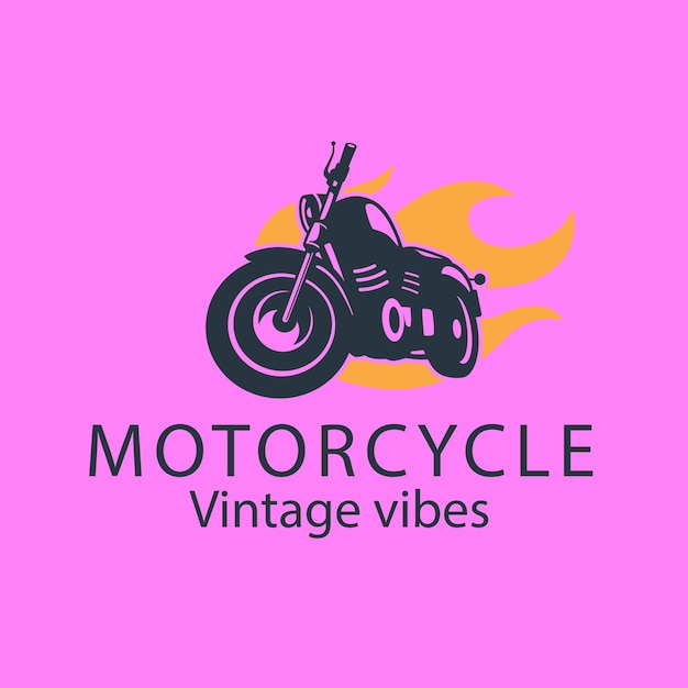 Vettore design del modello di moto per logo, badge e altro