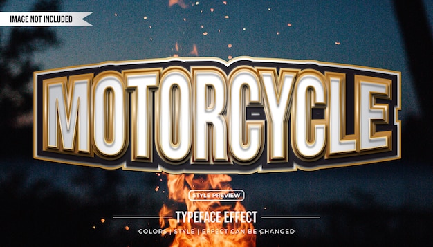 Motorcycle Text Effect