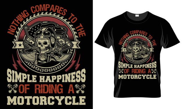 Motorcycle typography tshirt vector design motorcycle