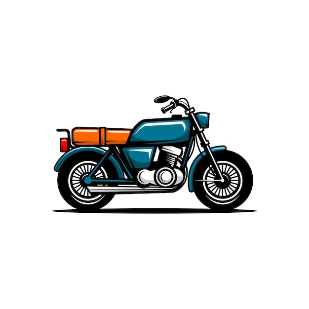 Motorcycle vector biker community vector on white background