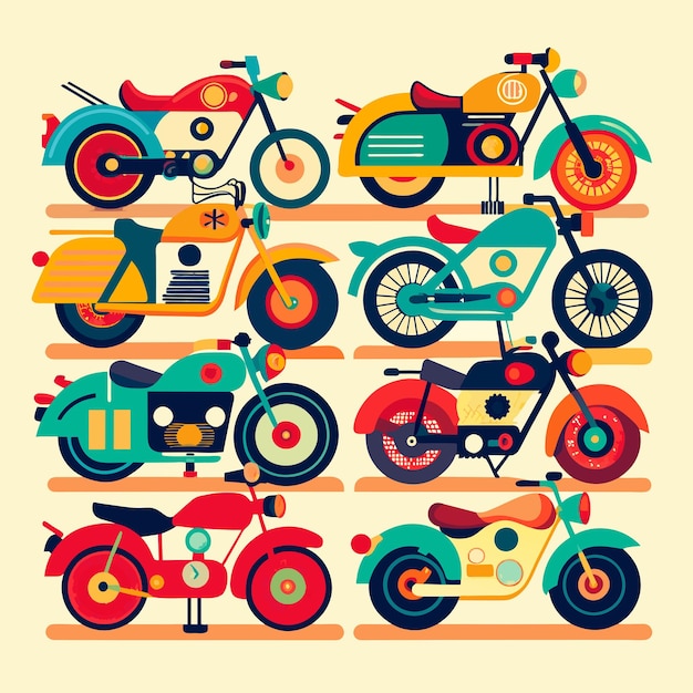 motorcycle vector illustration