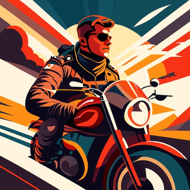 Вектор Векторная иллюстрация мотоцикла