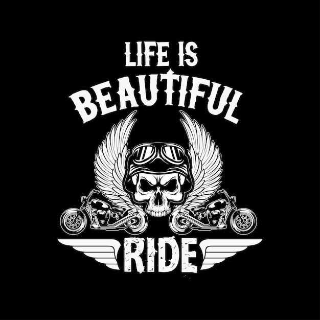 Motorcycle vector tshirt design