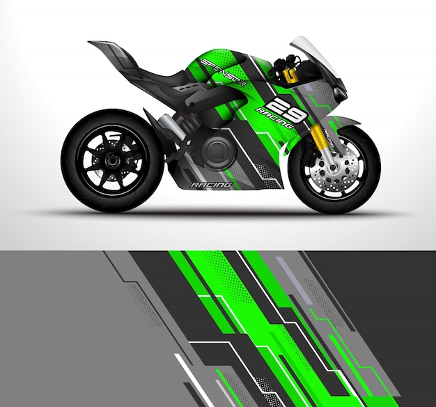 Motorcycle wrap design