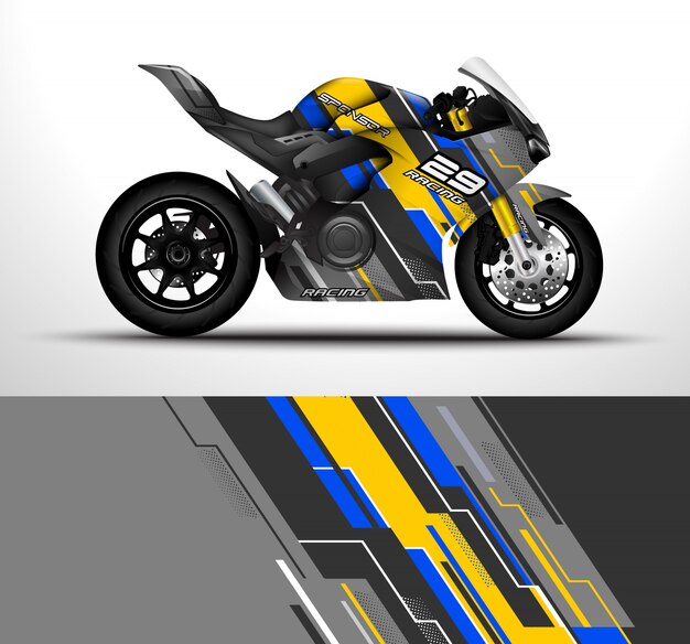 Motorcycle wrap design