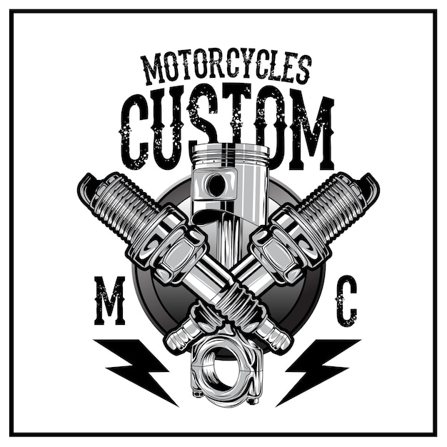 Motorcycles Custom Logo 