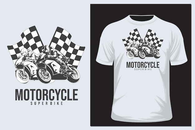 Motorcycles image vector illustration for your t shirt superbike