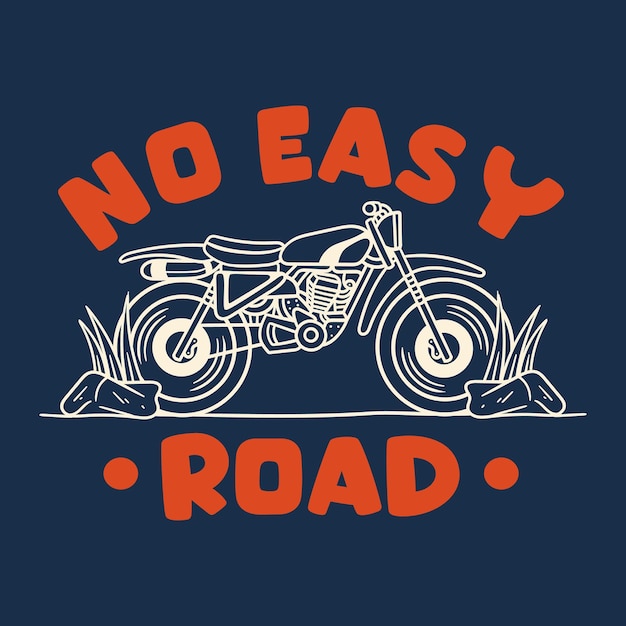 Motorfiets illustratie t-shirt ontwerp
