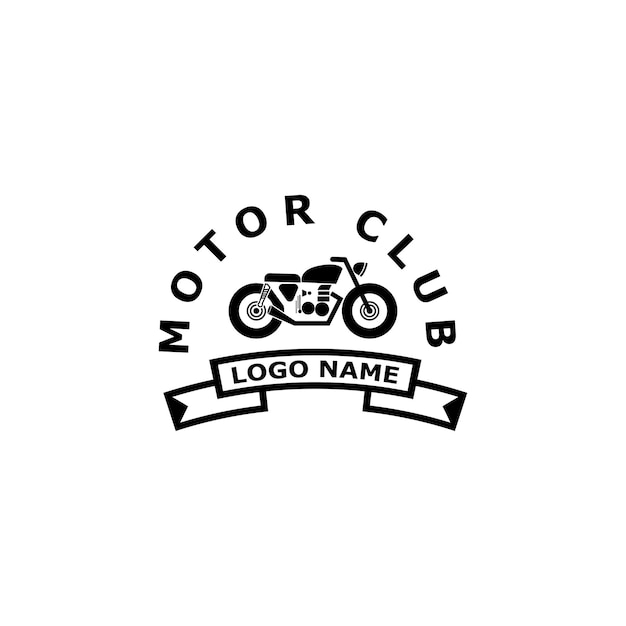 Motorfiets pictogram vector ontwerpsjabloon