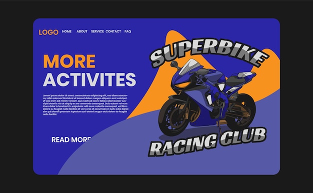 motorfiets race vector Superbike illustratie