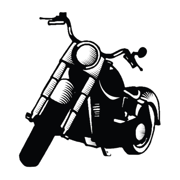 Vector motorfiets silhouet vector