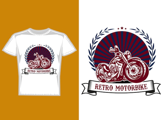 Vector motorfiets t-shirt ontwerpen