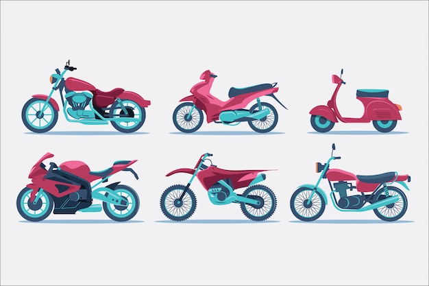 Motorfiets type illustratie