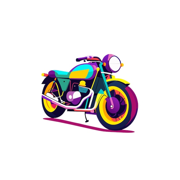 Motorfiets vector illustratie logo ontwerp