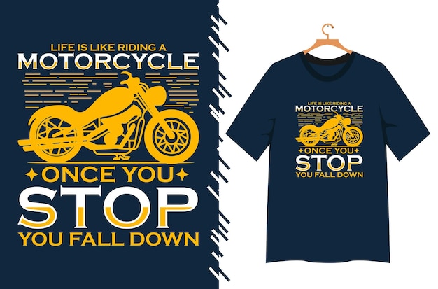 motorfiets vector t-shirt ontwerp