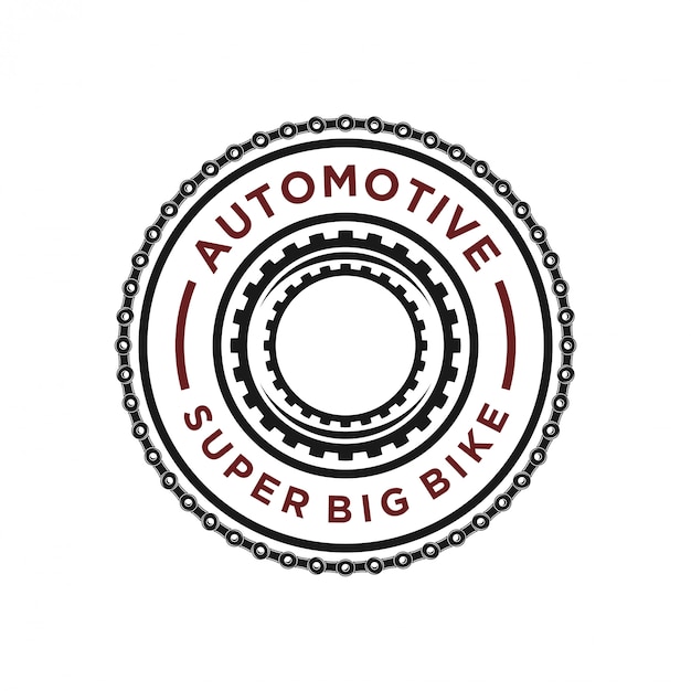 Motorkettinglogo voor de workshop