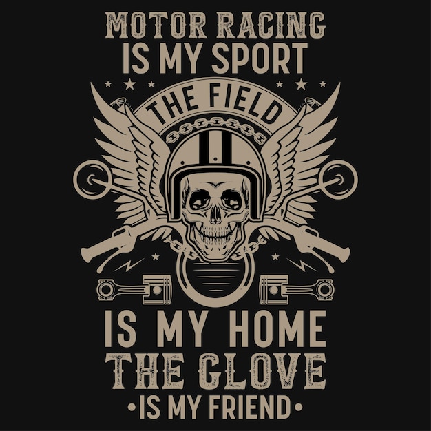 Vector motorrijden vintage grafisch t-shirtontwerp