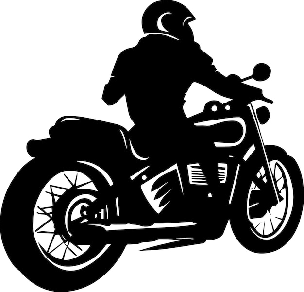 Motorrijder achterkant tattoo illustratie 1