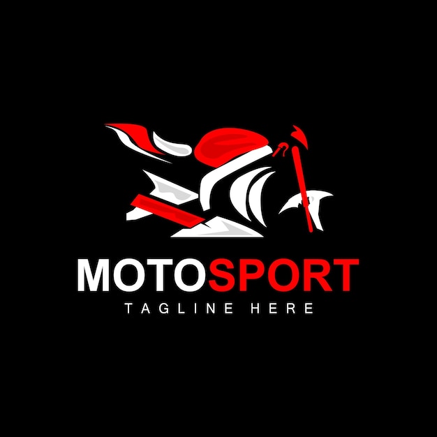 Motosport logo vector motor automotive design repair spare parts motorcycle team vehicle buying and selling and company brand