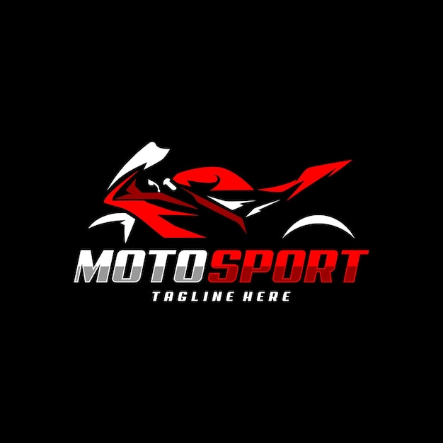 Motosport motorcycle logo design sport bike