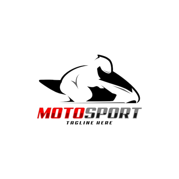 motosport super bike rider байкер шаблон логотипа