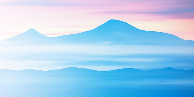 Mount ararat at sunrise panoramic view illustration