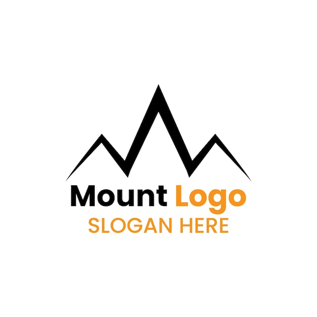 Mount Logo Sign Vector Template