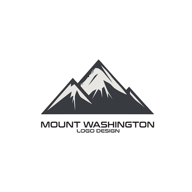 Mount Washington vector logo ontwerp