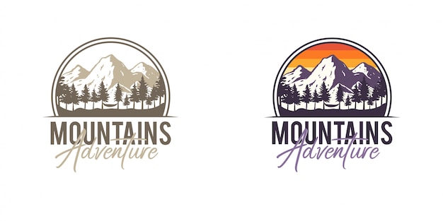 Mountain adventure badges