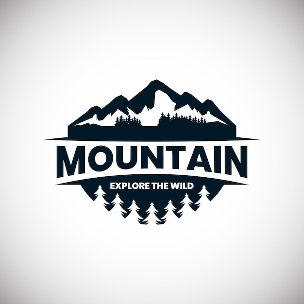 Mountain Adventure and Expedition Logo Vector Art Graphics Illustration