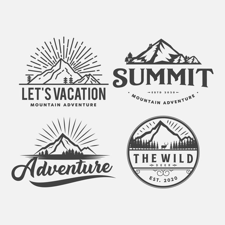 Mountain adventure logo