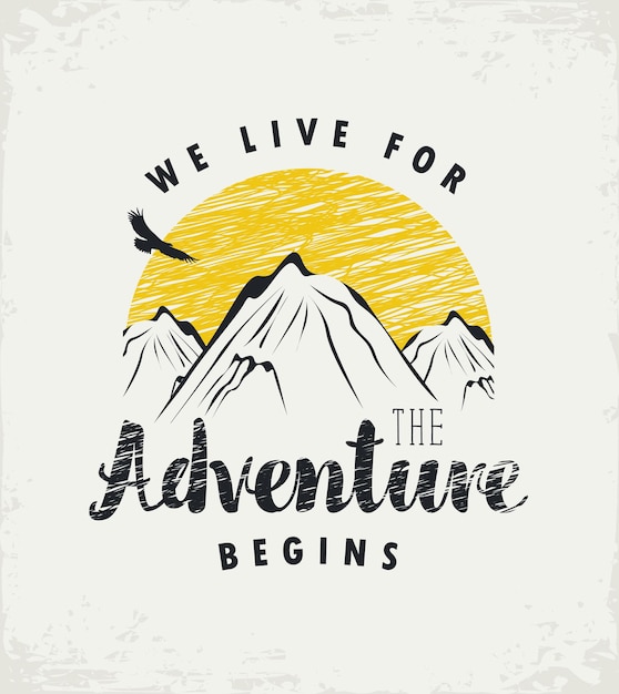 mountain adventure poster