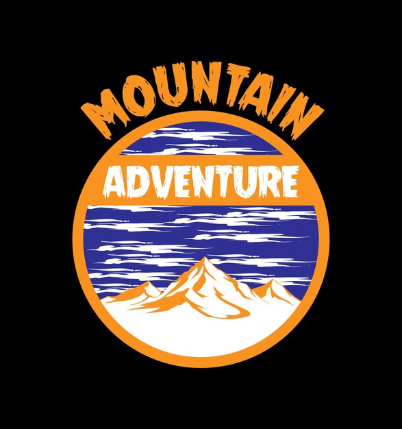 Mountain adventure t-shirt design